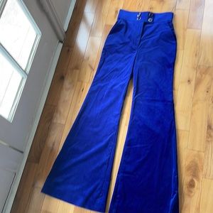 Brand new Zimmerman velvet pants in total blue size 0